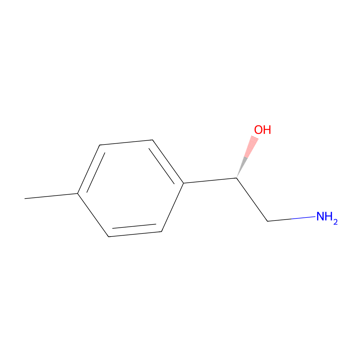 (1S)-2-Amino-1-(4-methylphenyl)ethan-1-ol molecular structure, CAS 149403-05-4
