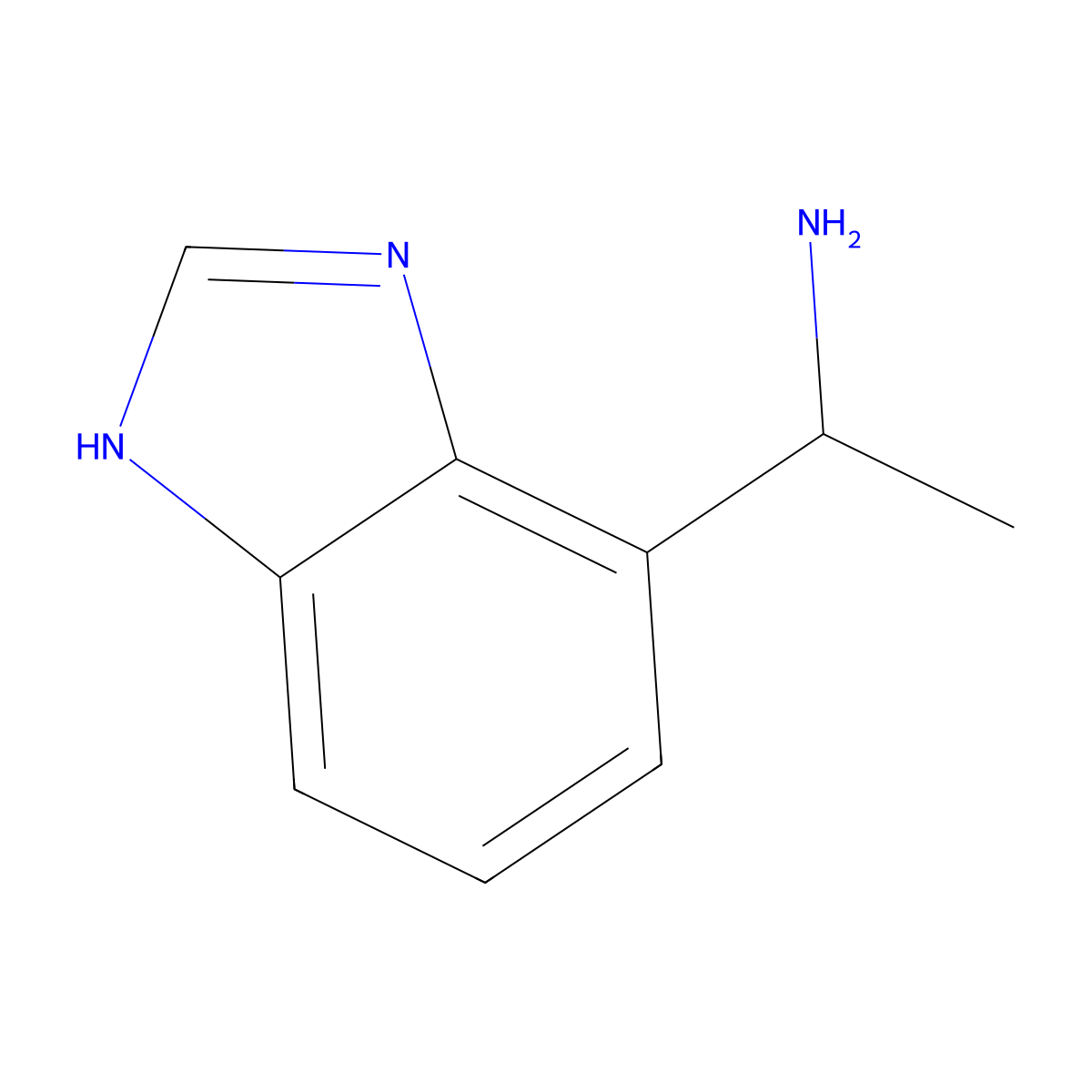 1-(1H-Benzo[d]imidazol-7-yl)ethanamine molecular structure, CAS 1494034-61-5