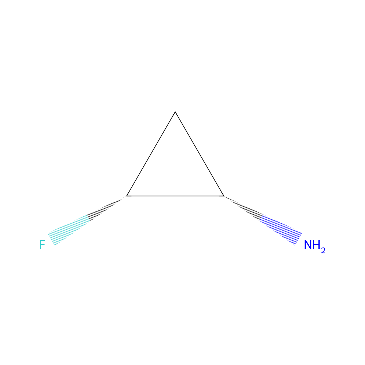 (1S,2R)-2-fluorocyclopropan-1-amine molecular structure, CAS 149404-98-8