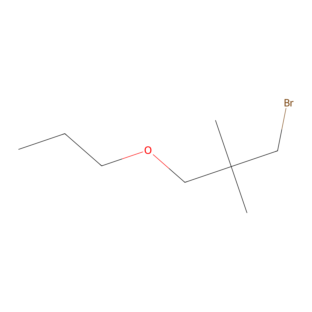 1-Bromo-2,2-dimethyl-3-propoxypropane molecular structure, CAS 1494066-11-3