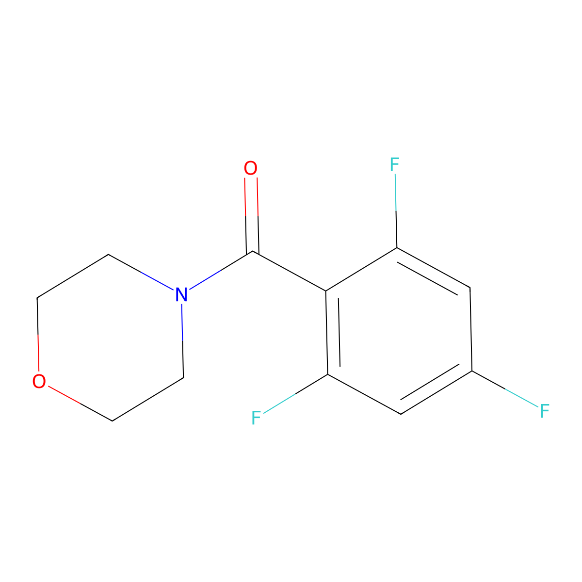 Morpholino(2,4,6-trifluorophenyl)methanone molecular structure, CAS 1494144-82-9