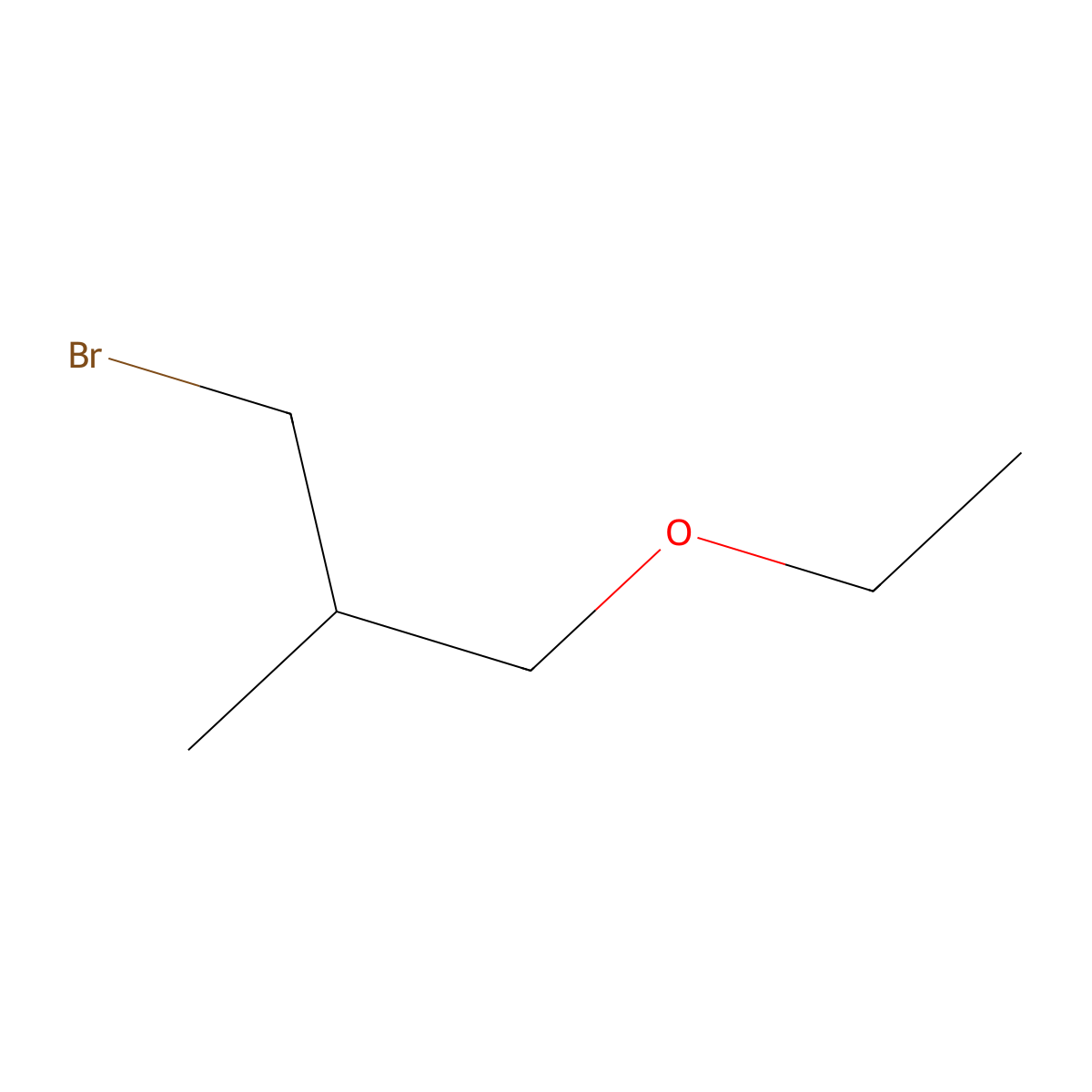 1-Bromo-3-ethoxy-2-methylpropane molecular structure, CAS 1494146-00-7