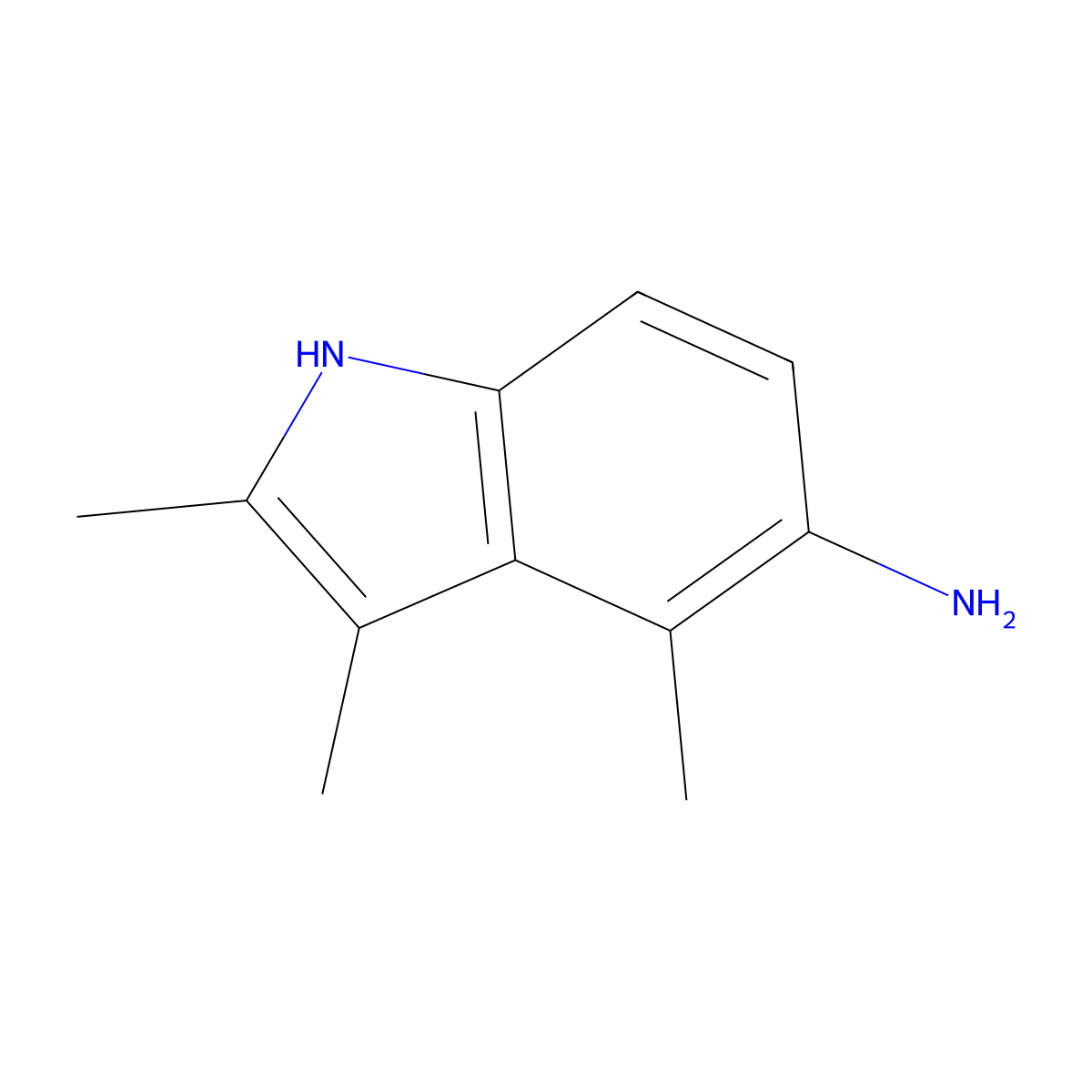 2,3,4-Trimethyl-1H-indol-5-amine molecular structure, CAS 1494187-48-2