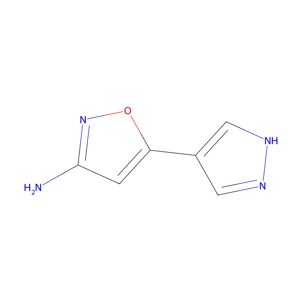 5-(1h-Pyrazol-4-yl)isoxazol-3-amine molecular structure, CAS 1494193-22-4