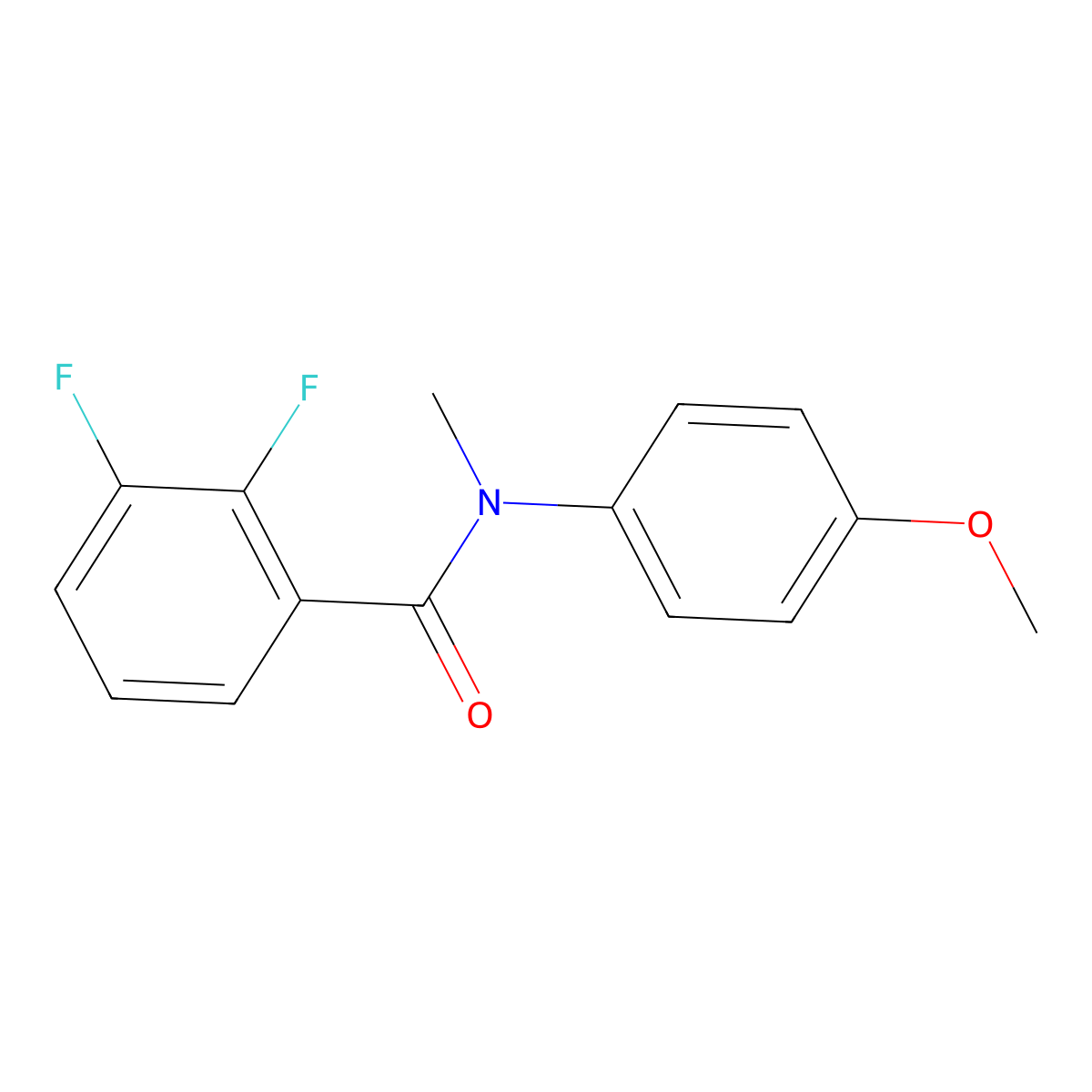 2,3-difluoro-N-(4-methoxyphenyl)-N-methylbenzamide molecular structure, CAS 1494236-44-0
