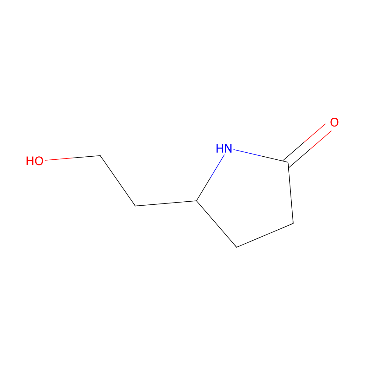 5-(2-Hydroxyethyl)pyrrolidin-2-one molecular structure, CAS 149427-84-9
