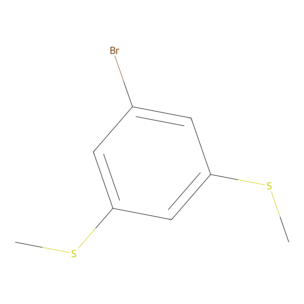 1-Bromo-3,5-bis(methylthio)benzene molecular structure, CAS 149428-38-6