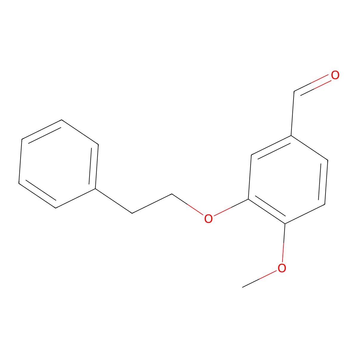 4-Methoxy-3-phenethoxybenzaldehyde molecular structure, CAS 149428-73-9