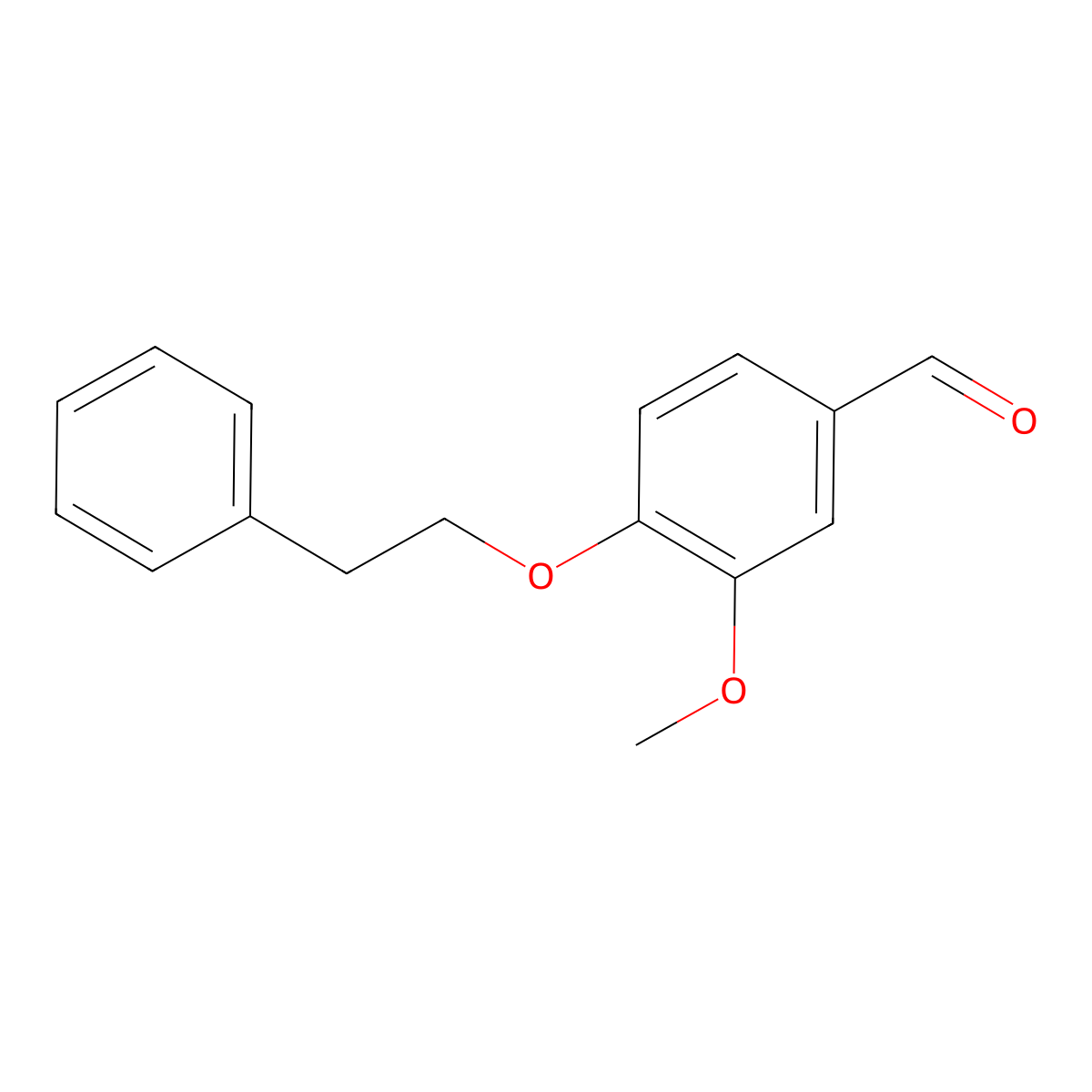 3-Methoxy-4-(2-phenylethoxy)benzaldehyde molecular structure, CAS 149428-74-0