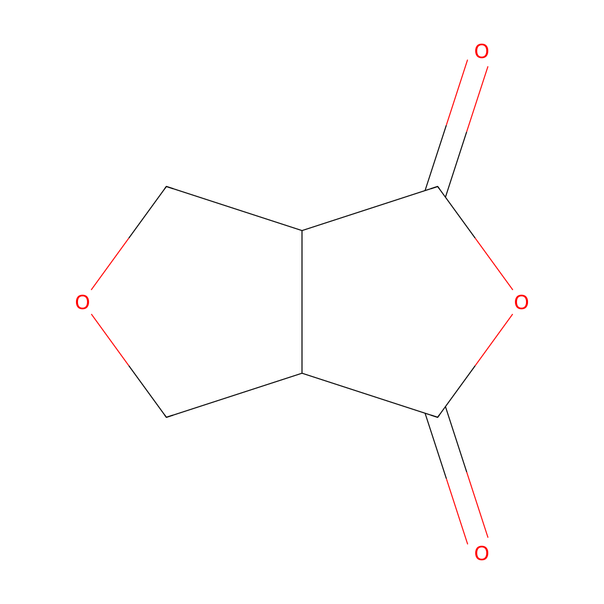 (3aR,6aS)-hexahydrofuro(3,4-c)furan-1,3-dione molecular structure, CAS 149429-50-5