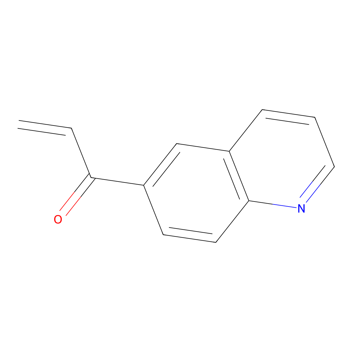 1-(Quinolin-6-yl)prop-2-en-1-one molecular structure, CAS 1494340-72-5