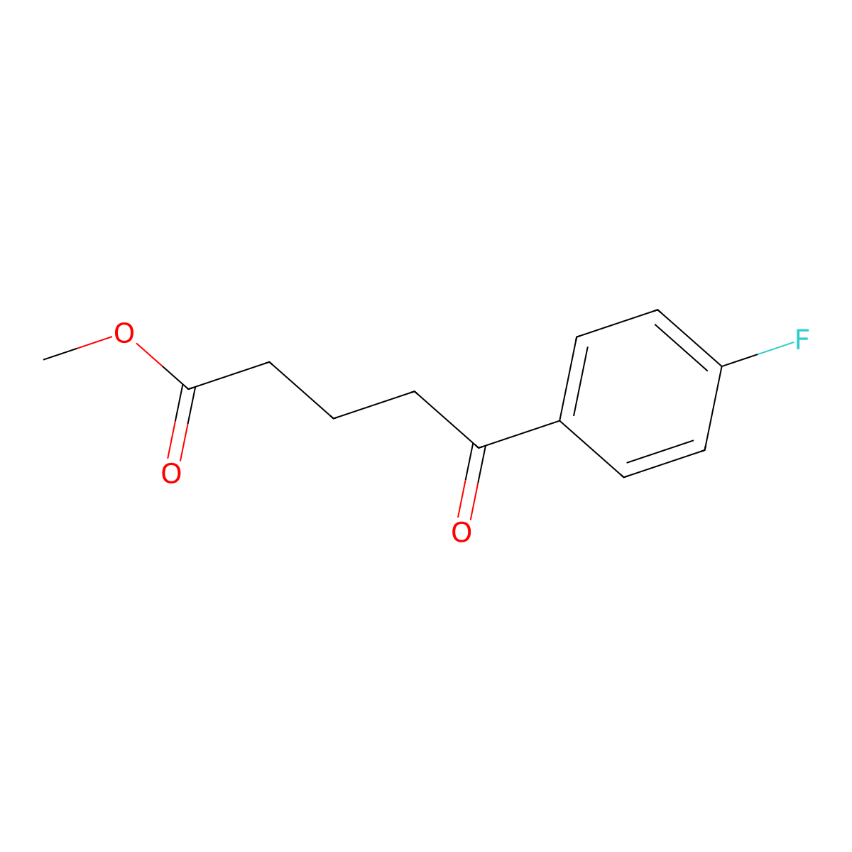 Methyl 5-(4-fluorophenyl)-5-oxopentanoate molecular structure, CAS 149437-67-2