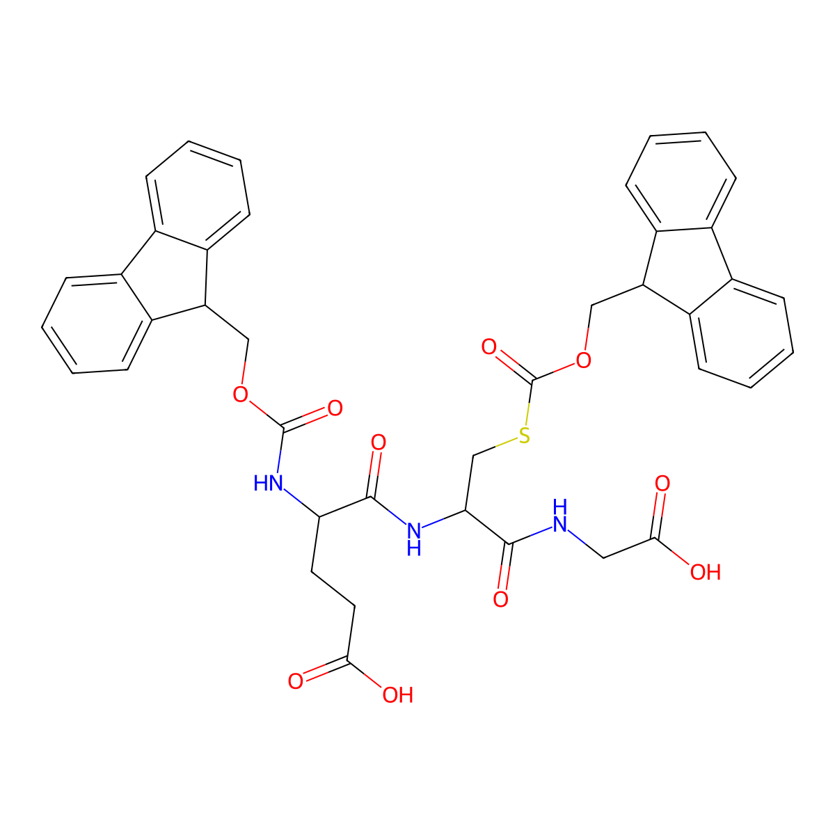 N,S-Bis-Fmoc-glutathione molecular structure, CAS 149438-56-2