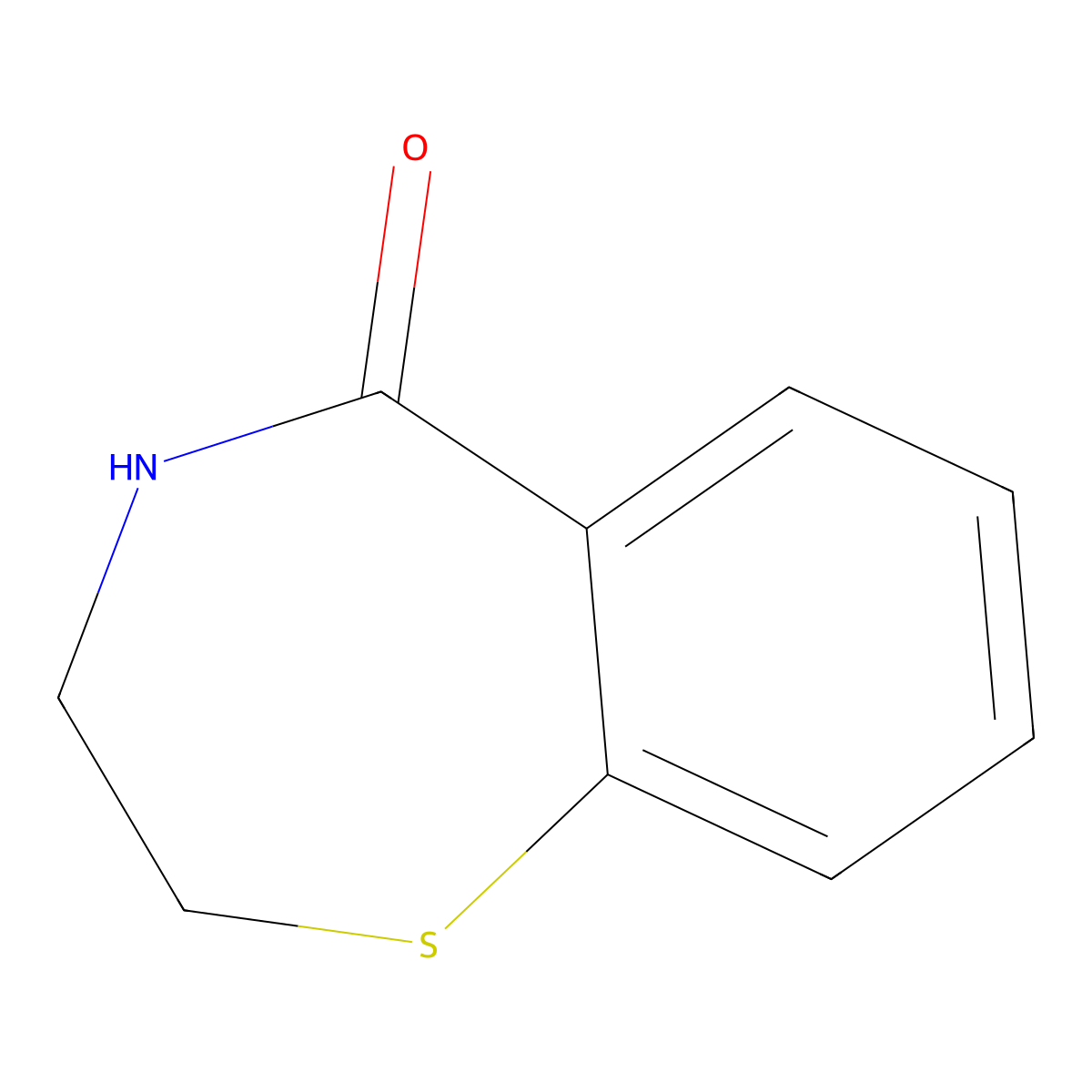 2,3,4,5-Tetrahydro-1,4-benzothiazepin-5-one molecular structure, CAS 14944-00-4