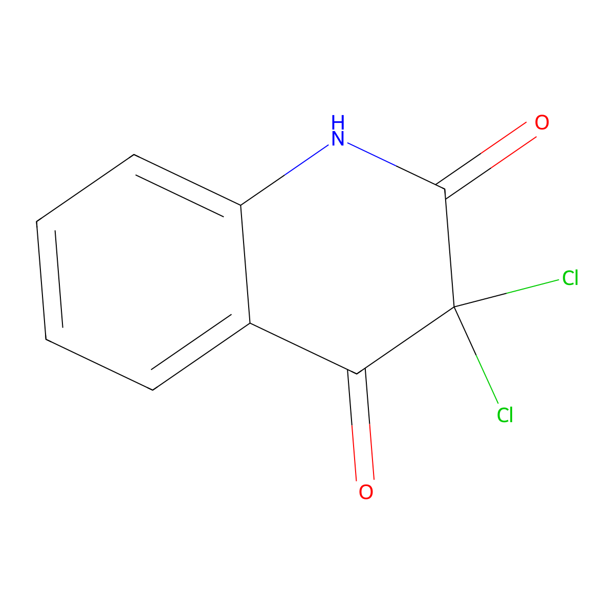 3,3-Dichloroquinoline-2,4(1H,3H)-dione molecular structure, CAS 14944-78-6