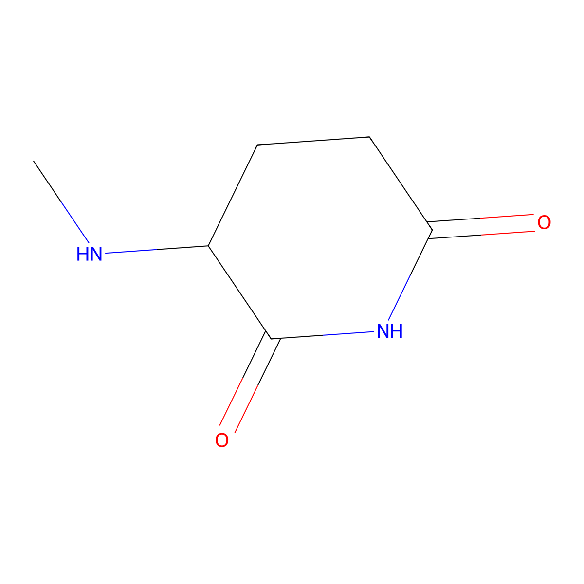 3-(Methylamino)piperidine-2,6-dione molecular structure, CAS 1494409-88-9