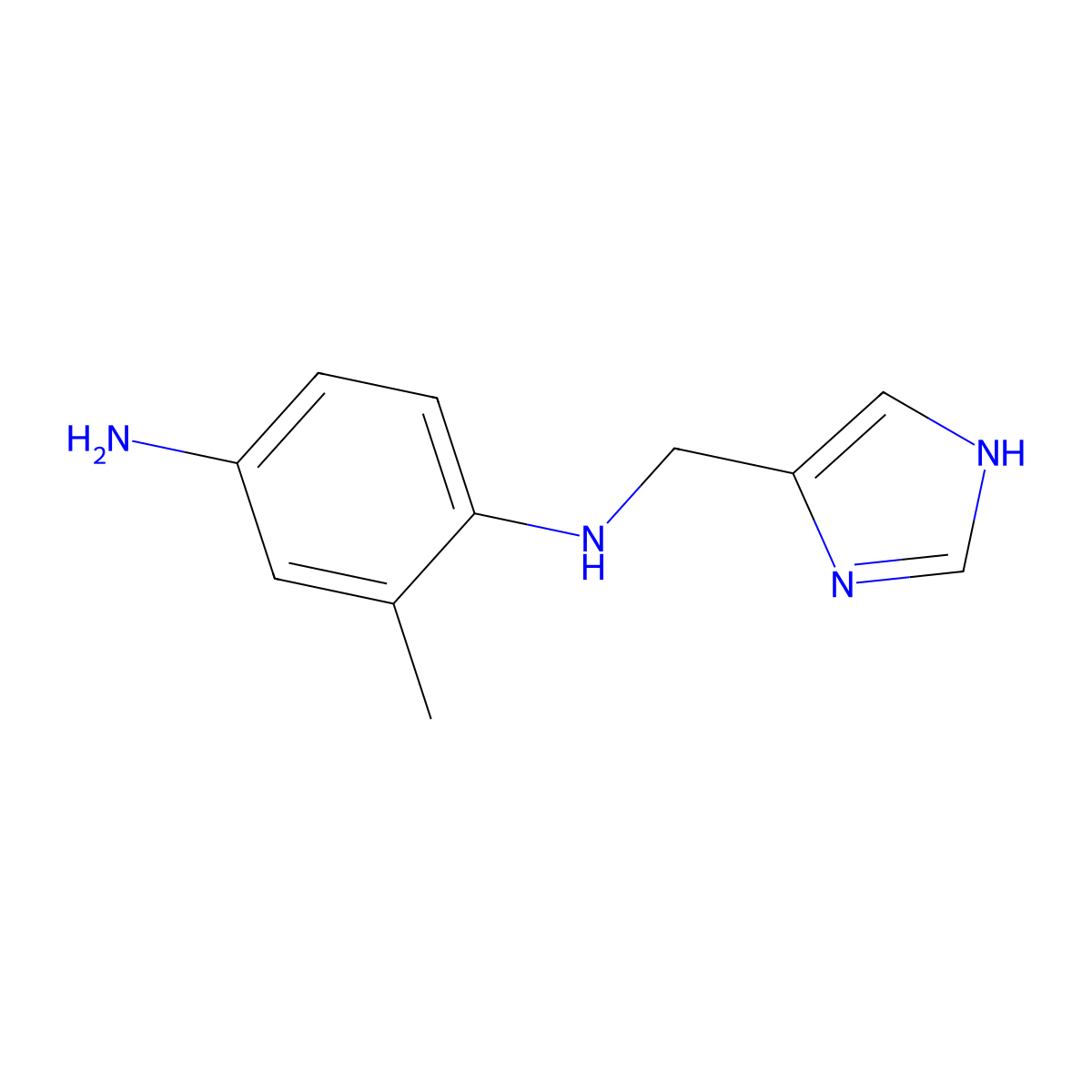 n1-((1h-Imidazol-4-yl)methyl)-2-methylbenzene-1,4-diamine molecular structure, CAS 1494450-23-5