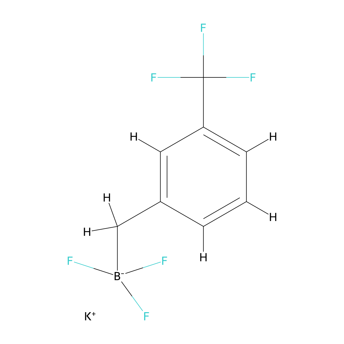 Potassium [3-(trifluoromethyl)benzyl]trifluoroborate molecular structure, CAS 1494466-25-9