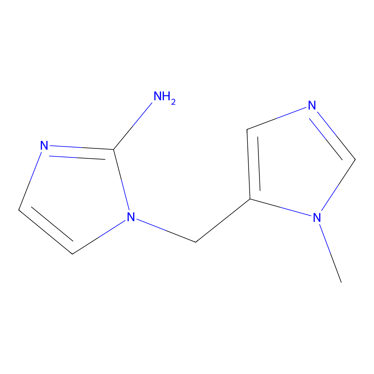 1-[(1-Methyl-1H-imidazol-5-yl)methyl]-1H-imidazol-2-amine molecular structure, CAS 1494474-45-1