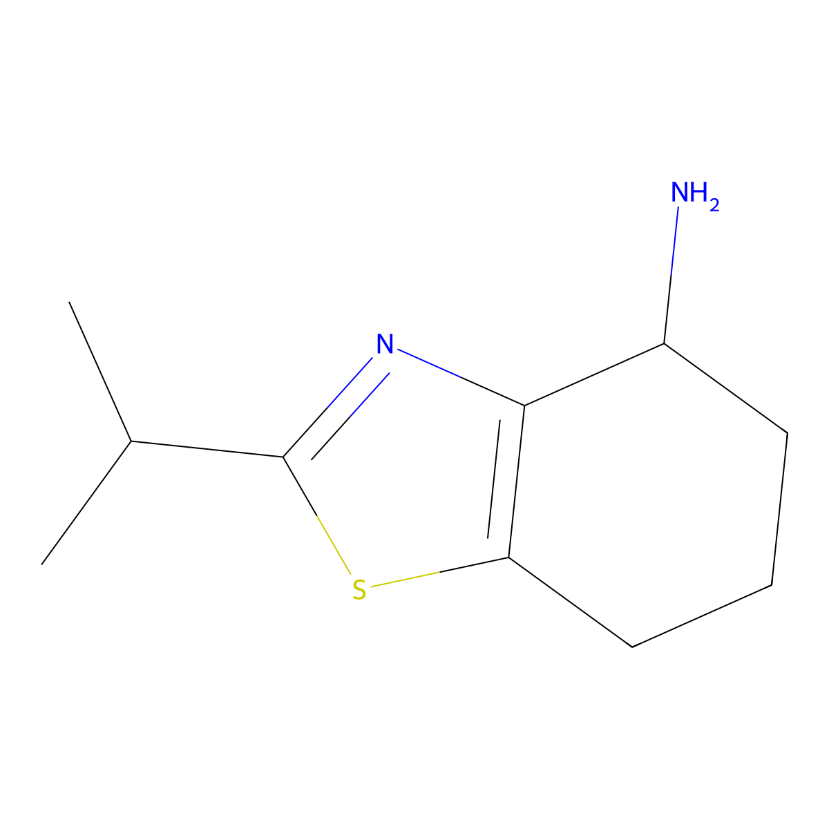 2-(Propan-2-YL)-4,5,6,7-tetrahydro-1,3-benzothiazol-4-amine molecular structure, CAS 1494477-94-9