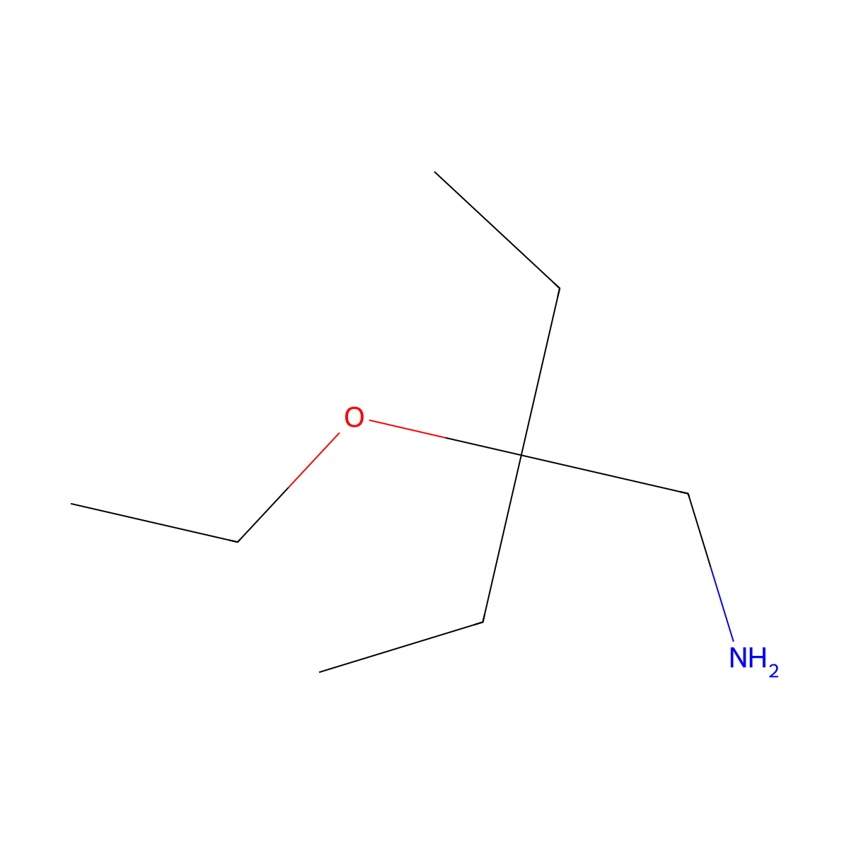 3-(Aminomethyl)-3-ethoxypentane molecular structure, CAS 1494497-68-5