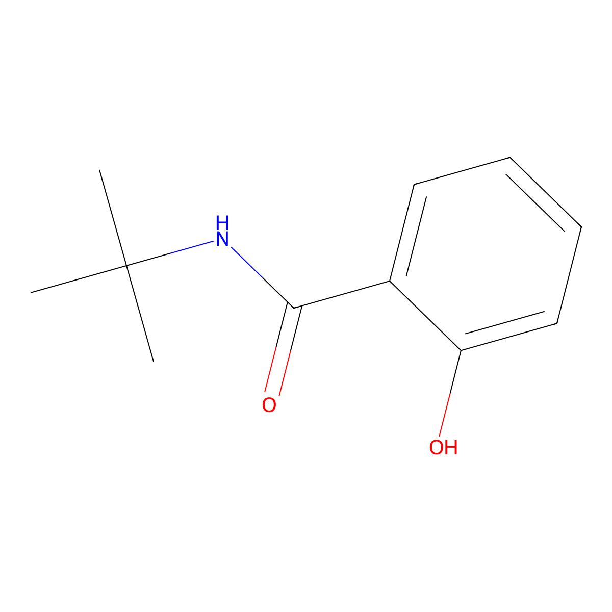 n-Tert-butyl-2-hydroxybenzamide molecular structure, CAS 149451-71-8