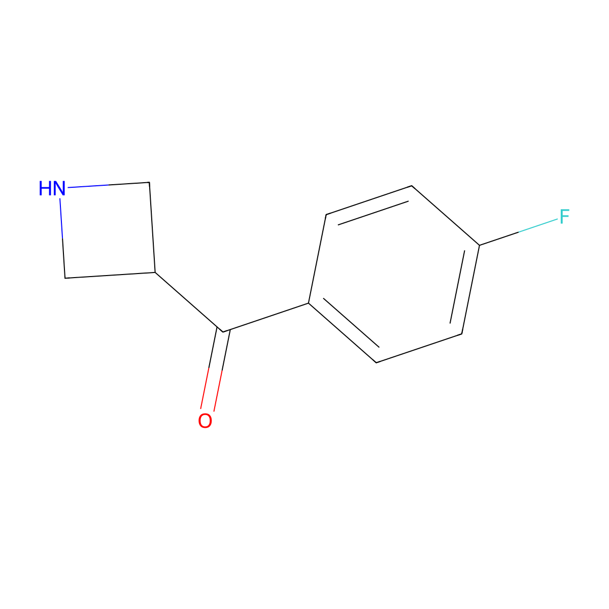 3-(4-Fluorobenzoyl)azetidine molecular structure, CAS 149452-32-4