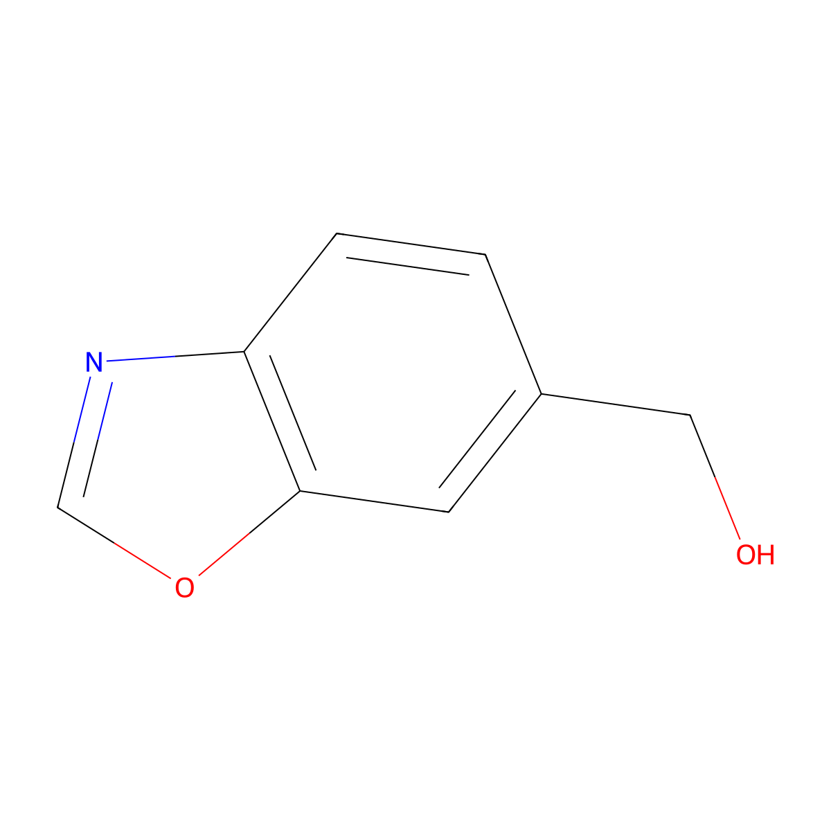 Benzo[d]oxazol-6-ylmethanol molecular structure, CAS 1494550-29-6