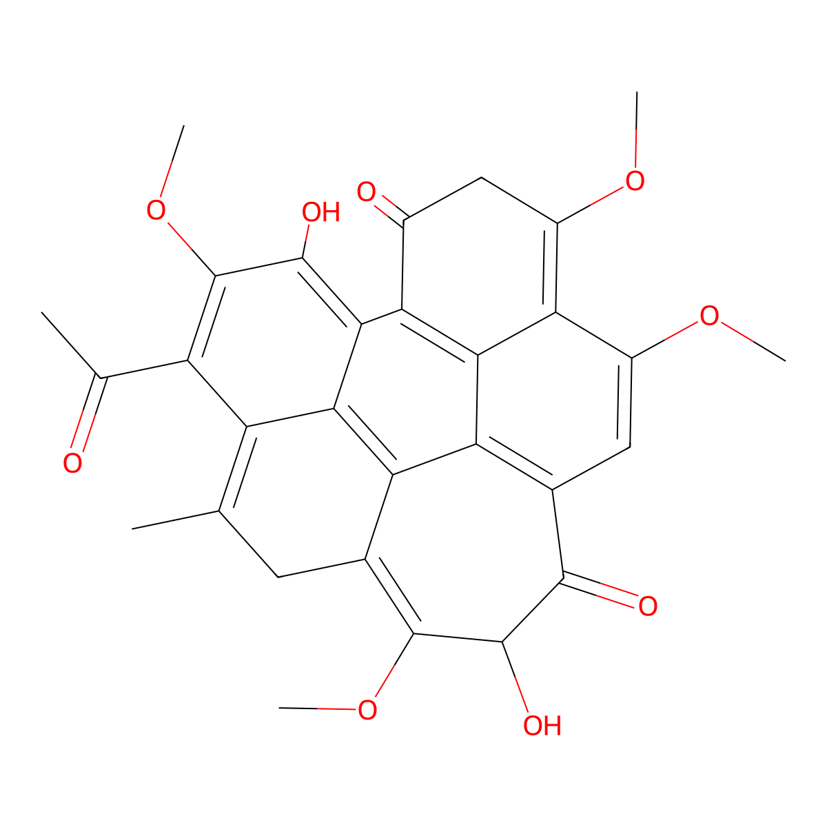 Hypocrellin C molecular structure, CAS 149457-83-0