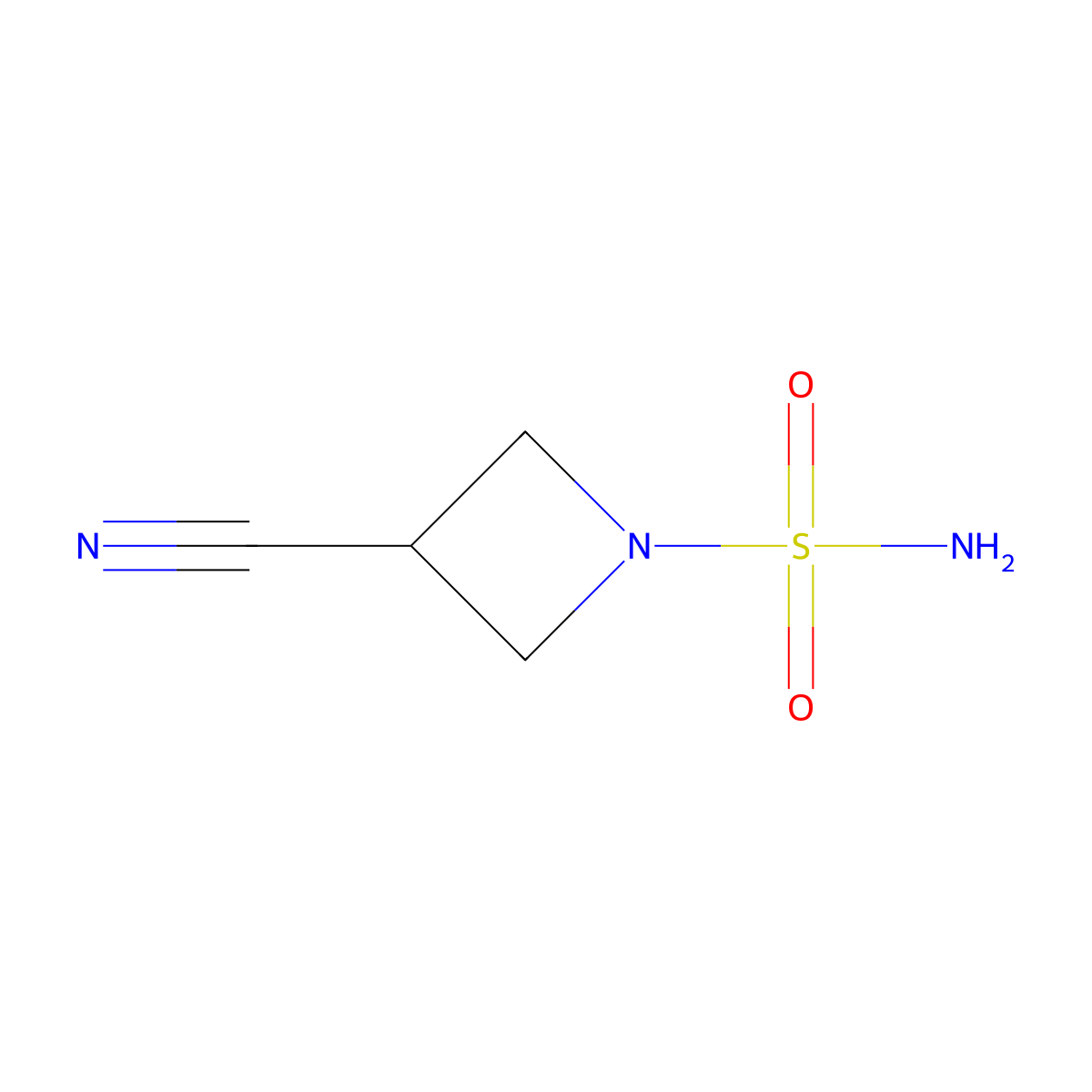 3-Cyanoazetidine-1-sulfonamide molecular structure, CAS 1494596-65-4