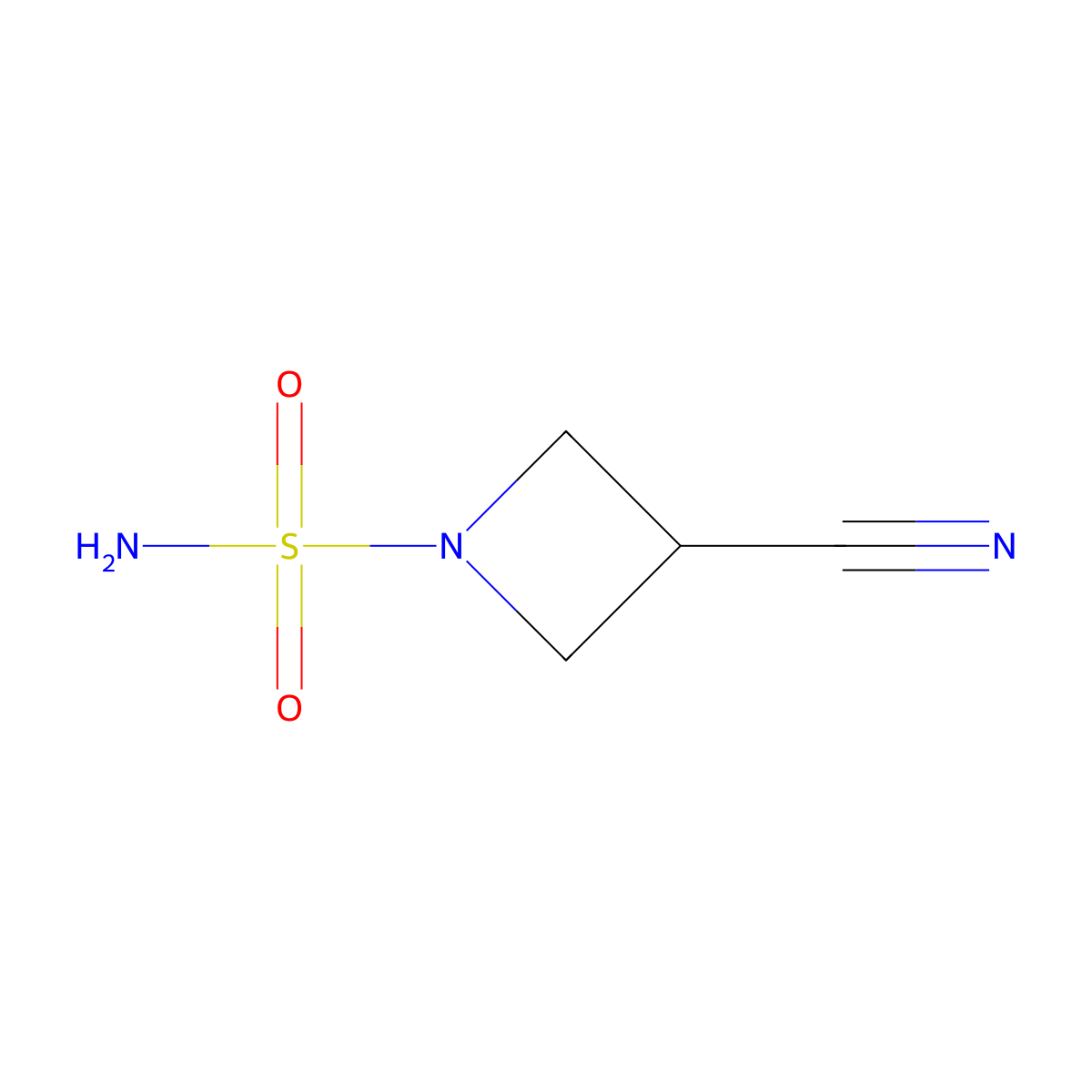 3-Cyanoazetidine-1-sulfonamide molecular structure, CAS 1494596-65-4