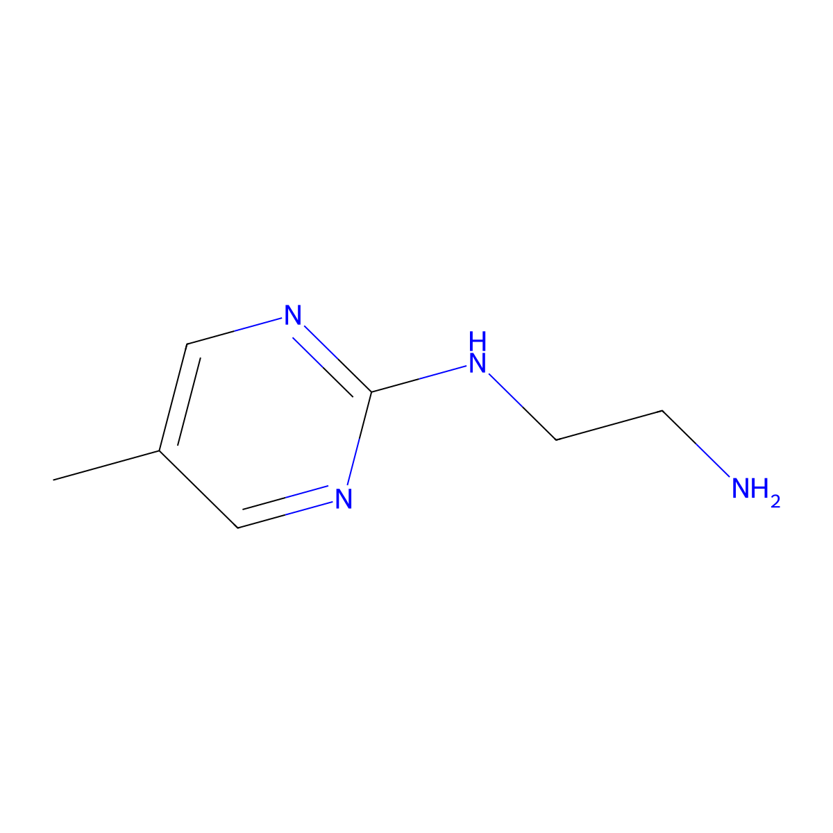 N1-(5-methylpyrimidin-2-yl)ethane-1,2-diamine molecular structure, CAS 1494597-22-6