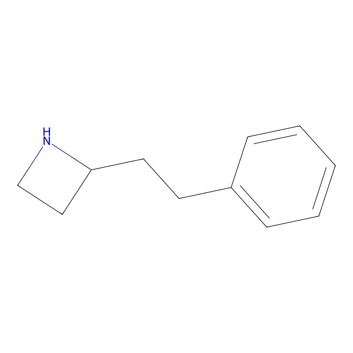 2-(2-Phenylethyl)azetidine molecular structure, CAS 1494611-66-3