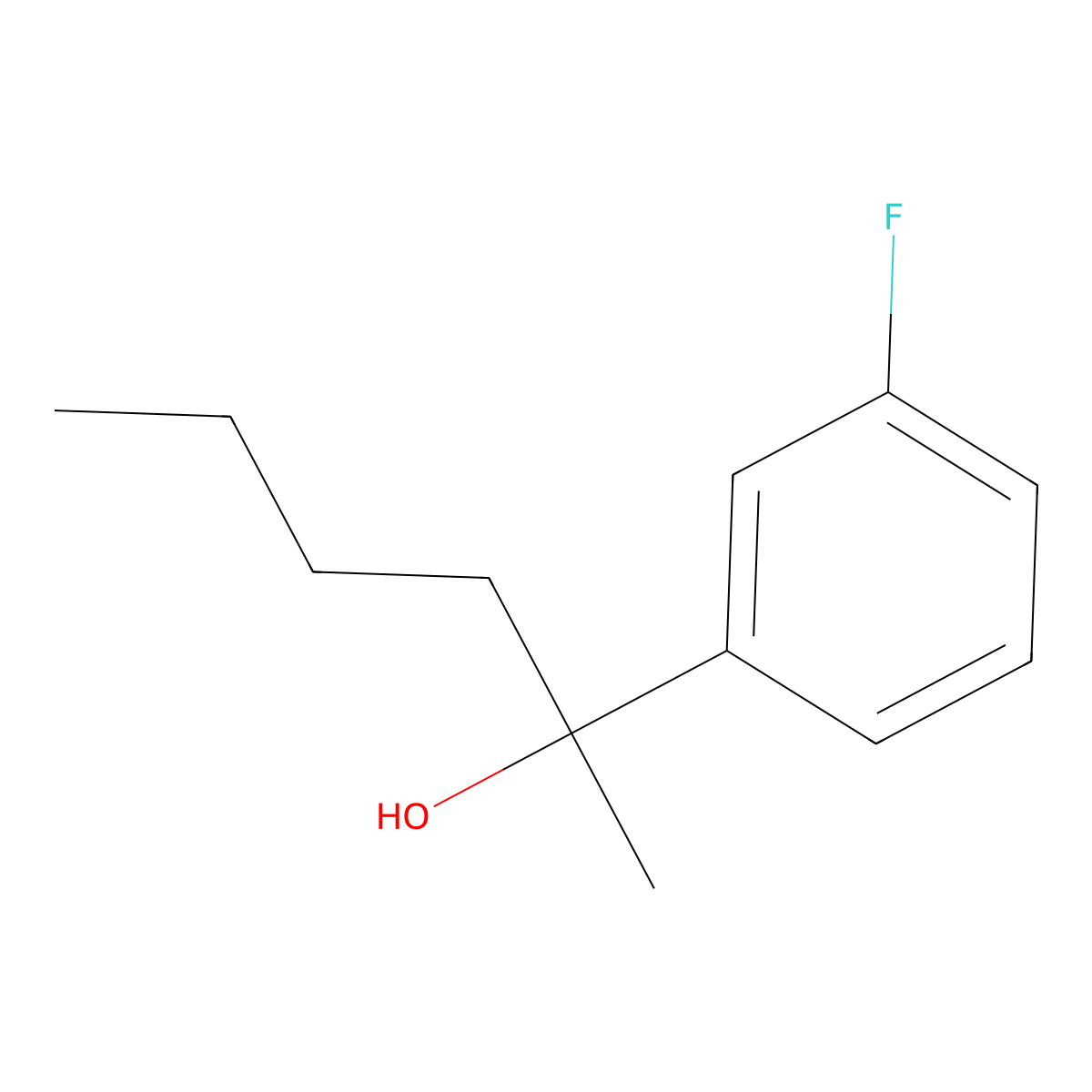 alpha-Butyl-3-fluoro-alpha-methylbenZenemethanol molecular structure, CAS 1494629-87-6