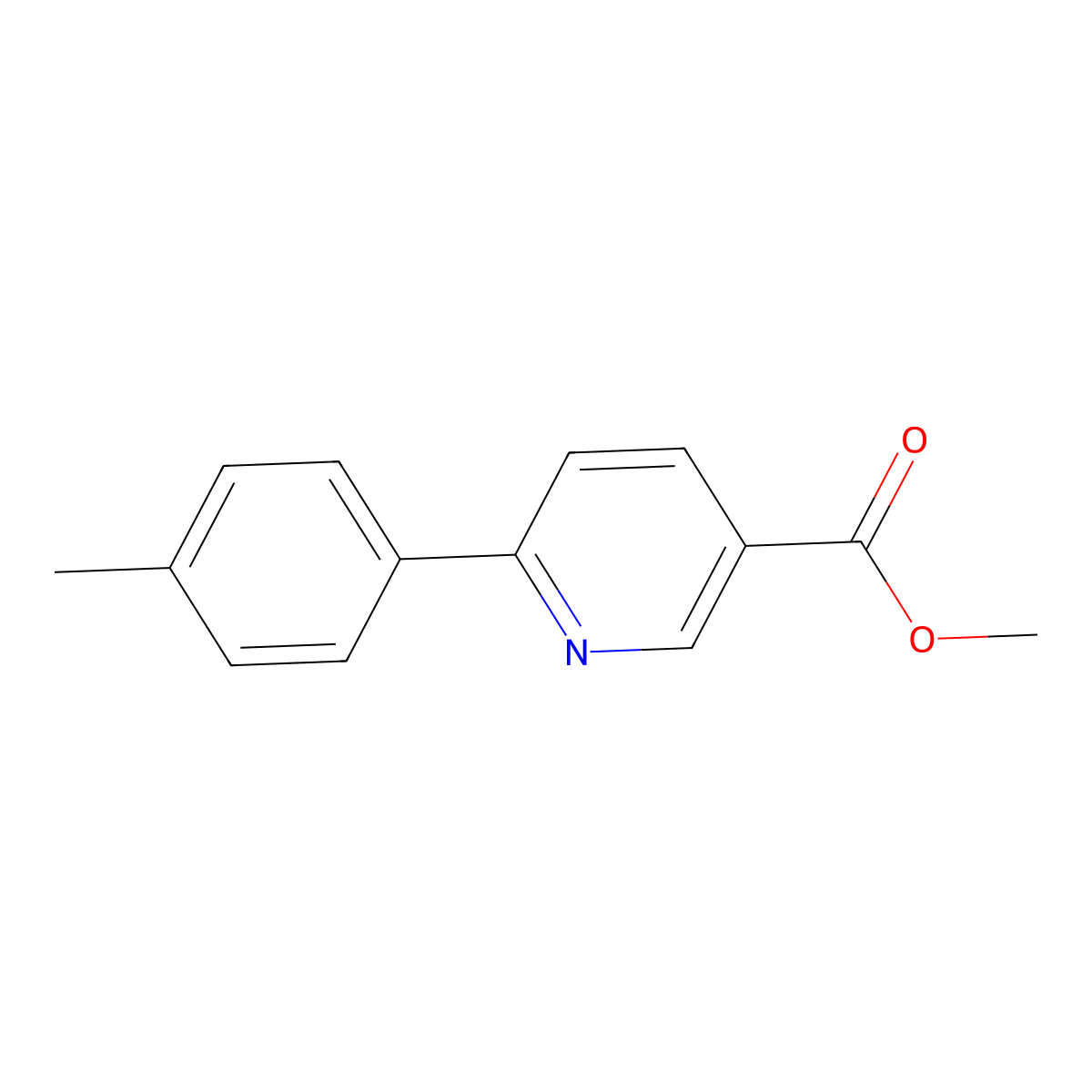 Methyl 6-(p-tolyl)nicotinate molecular structure, CAS 149467-79-8
