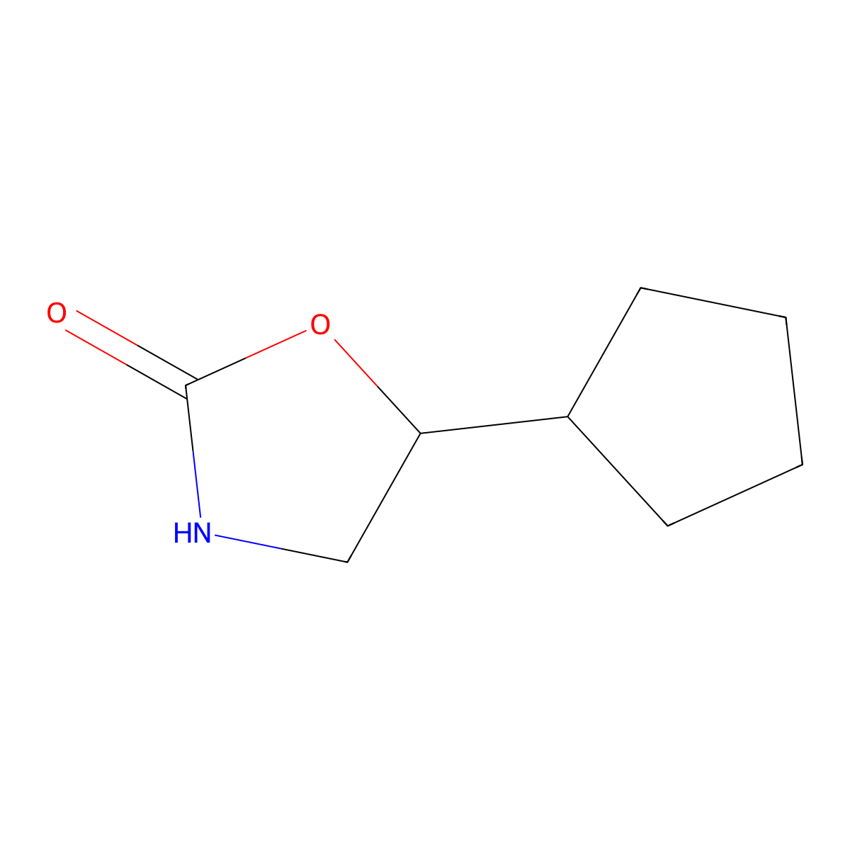 5-Cyclopentyloxazolidin-2-one molecular structure, CAS 1494724-33-2