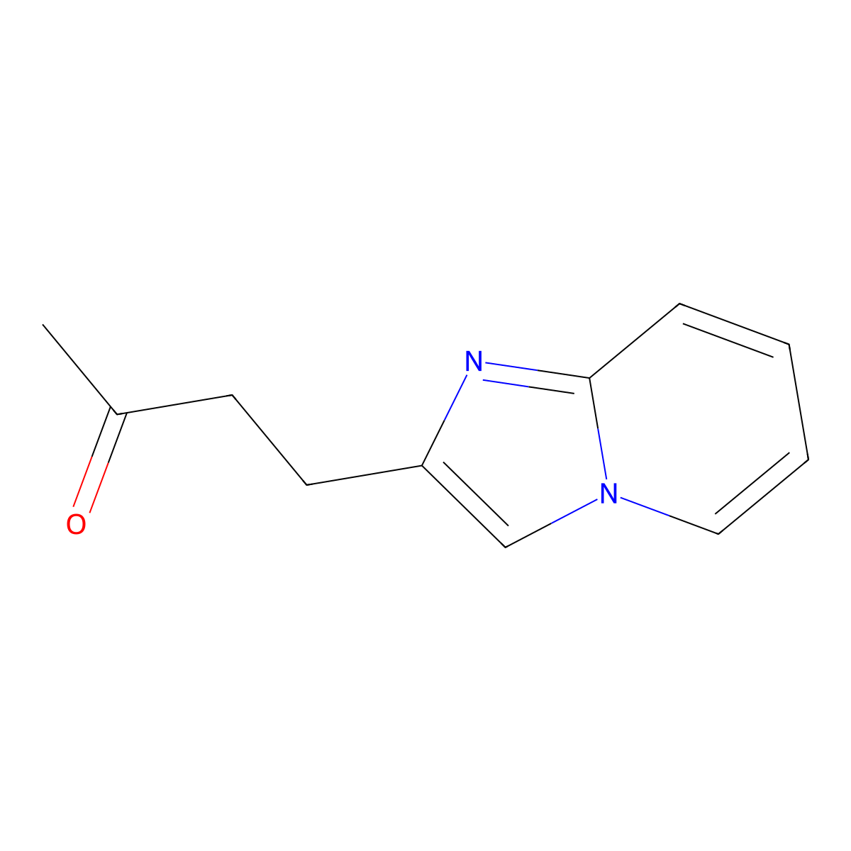 4-(Imidazo[1,2-a]pyridin-2-yl)butan-2-one molecular structure, CAS 1494739-25-1