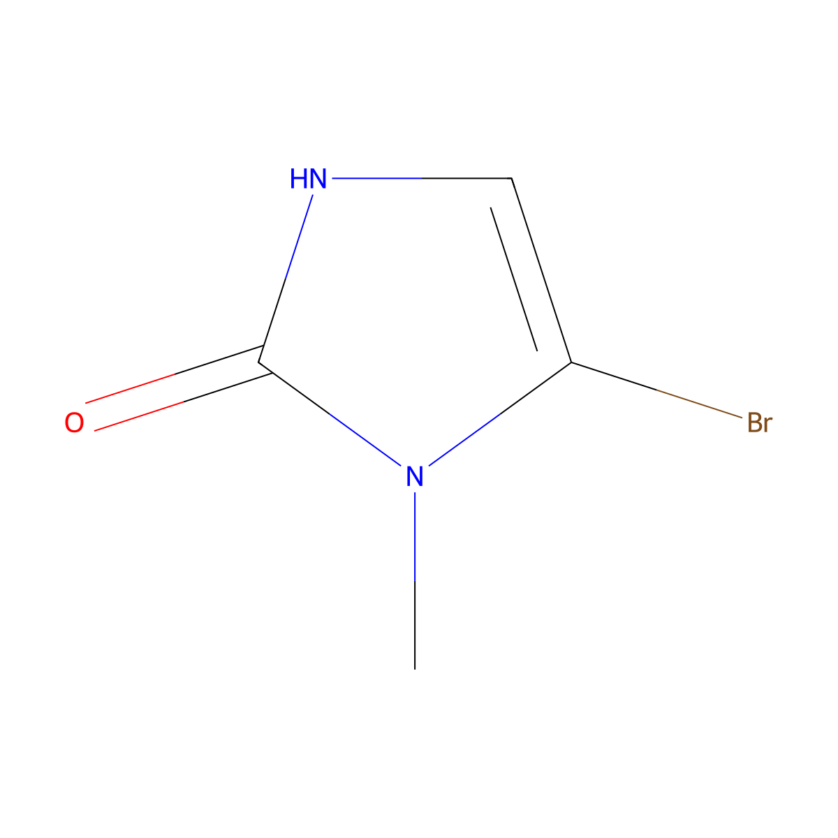 5-bromo-1-methyl-1H-imidazol-2(3H)-one molecular structure, CAS 149475-33-2