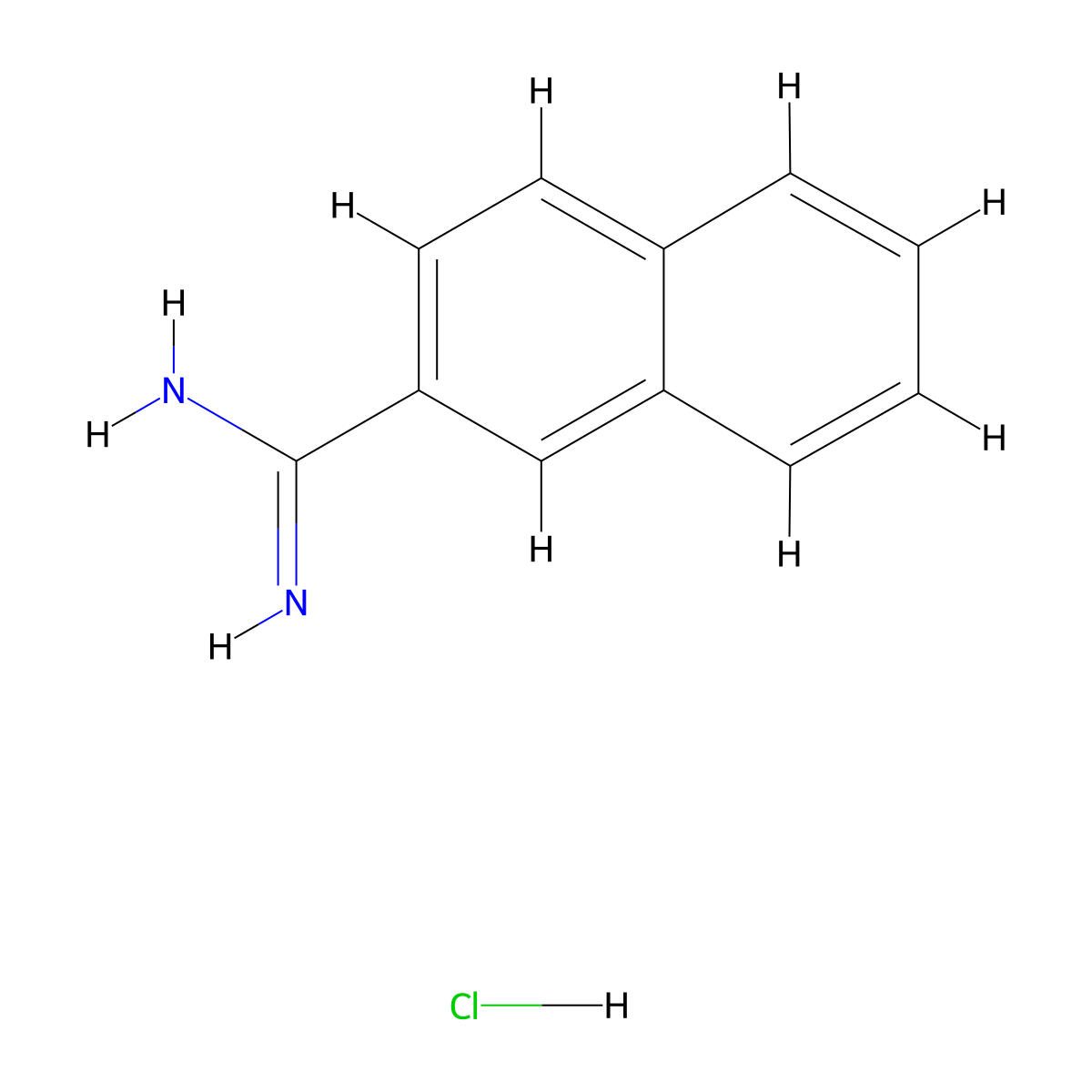 2-Naphthimidamide hydrochloride molecular structure, CAS 14948-94-8