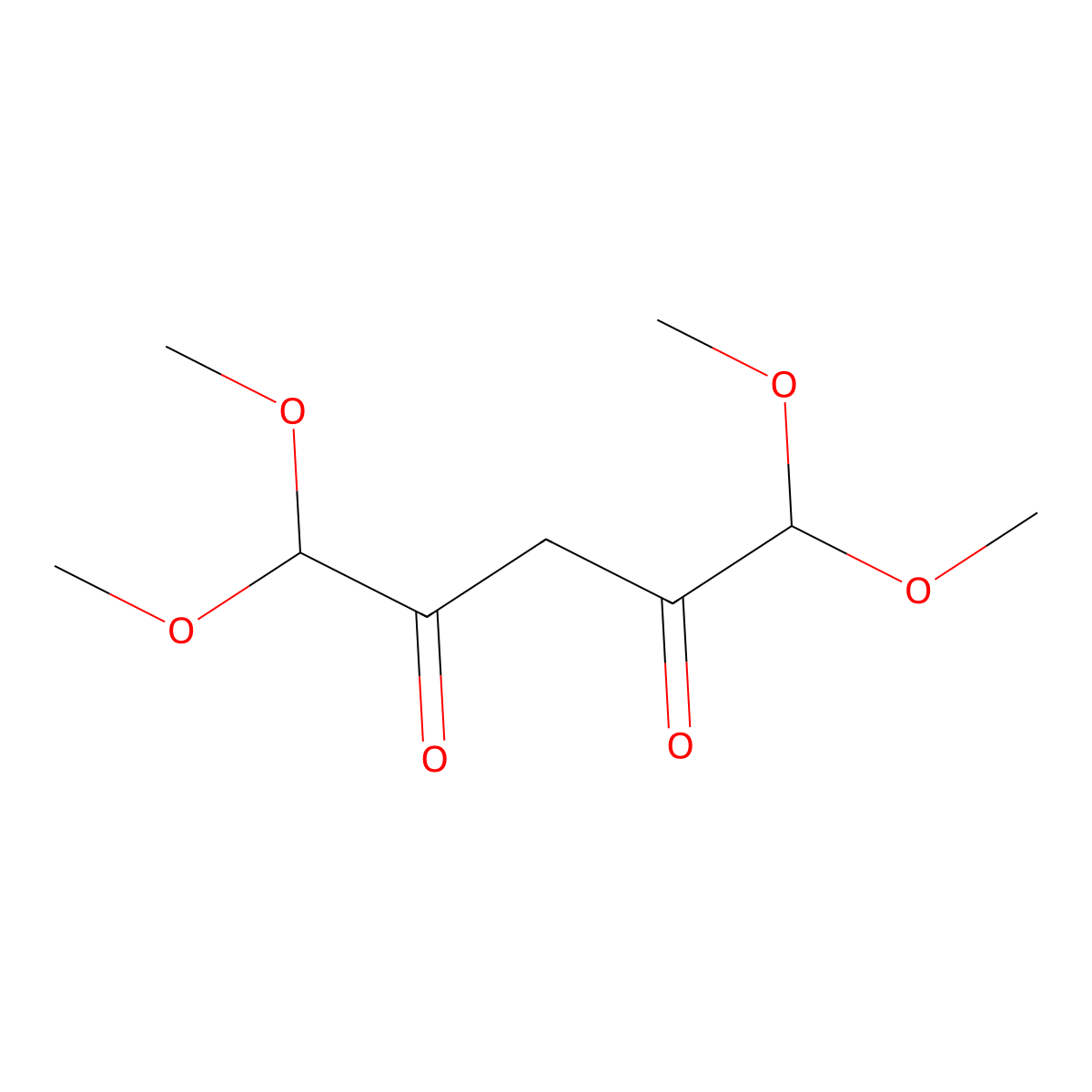 1,1,5,5-Tetramethoxypentane-2,4-dione molecular structure, CAS 1494802-15-1