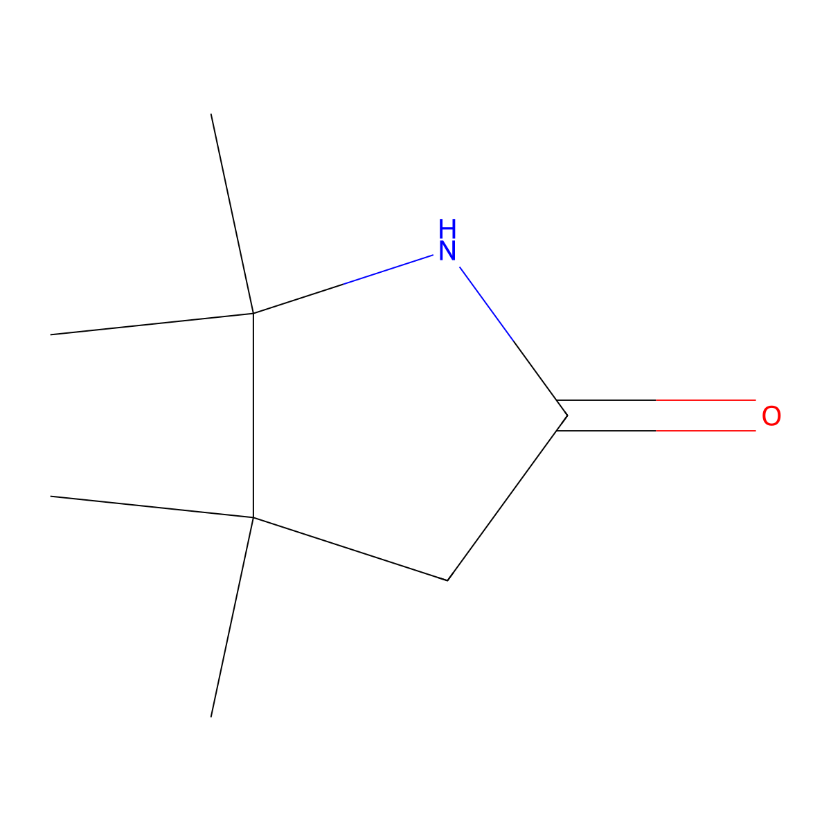 4,4,5,5-Tetramethylpyrrolidin-2-one molecular structure, CAS 1494810-11-5
