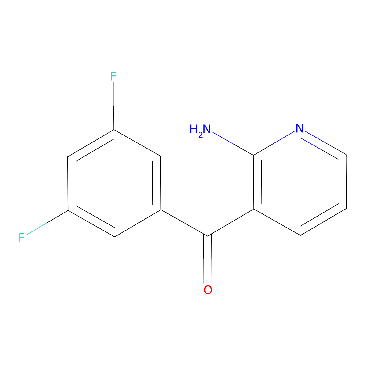 3-(3,5-Difluorobenzoyl)pyridin-2-amine molecular structure, CAS 1494822-85-3