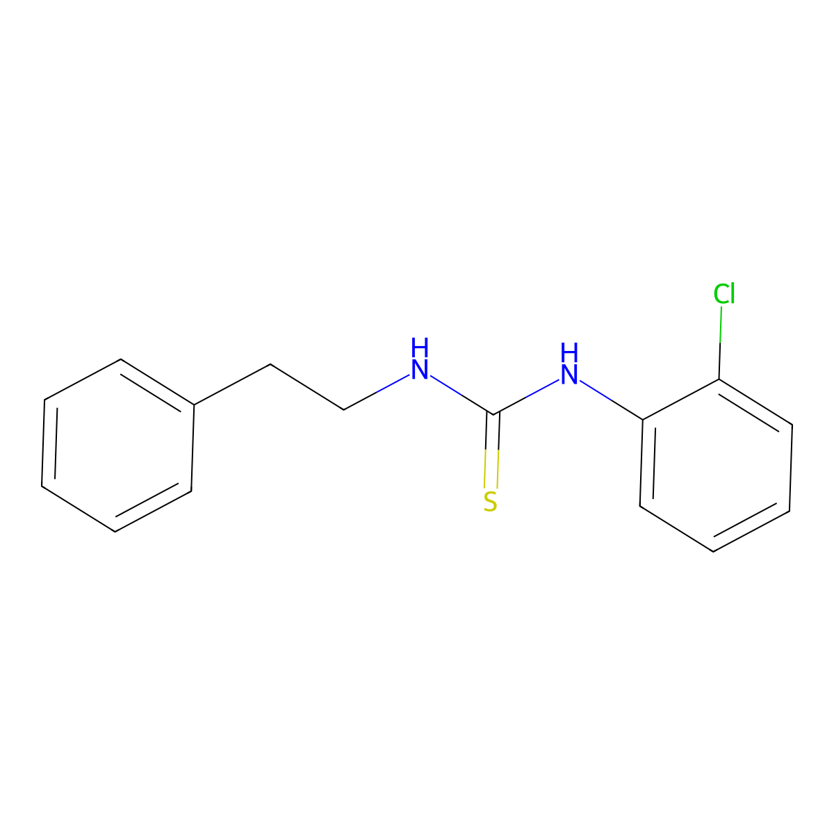 1-(2-Chlorophenyl)-3-(2-phenylethyl)thiourea molecular structure, CAS 149485-36-9