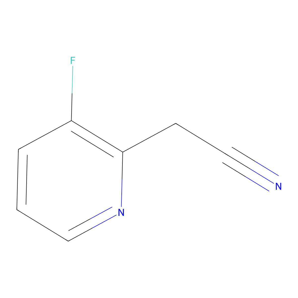 2-(3-Fluoropyridin-2-yl)acetonitrile molecular structure, CAS 149488-78-8