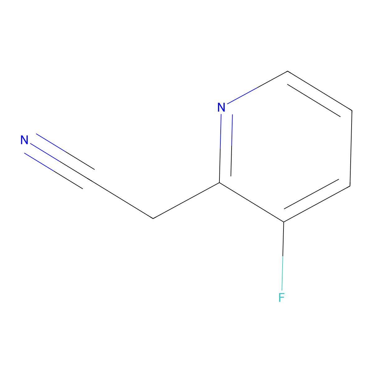 2-(3-Fluoropyridin-2-yl)acetonitrile molecular structure, CAS 149488-78-8
