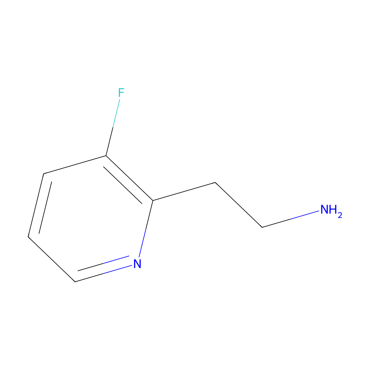 2-(3-Fluoropyridin-2-YL)ethanamine molecular structure, CAS 149488-79-9