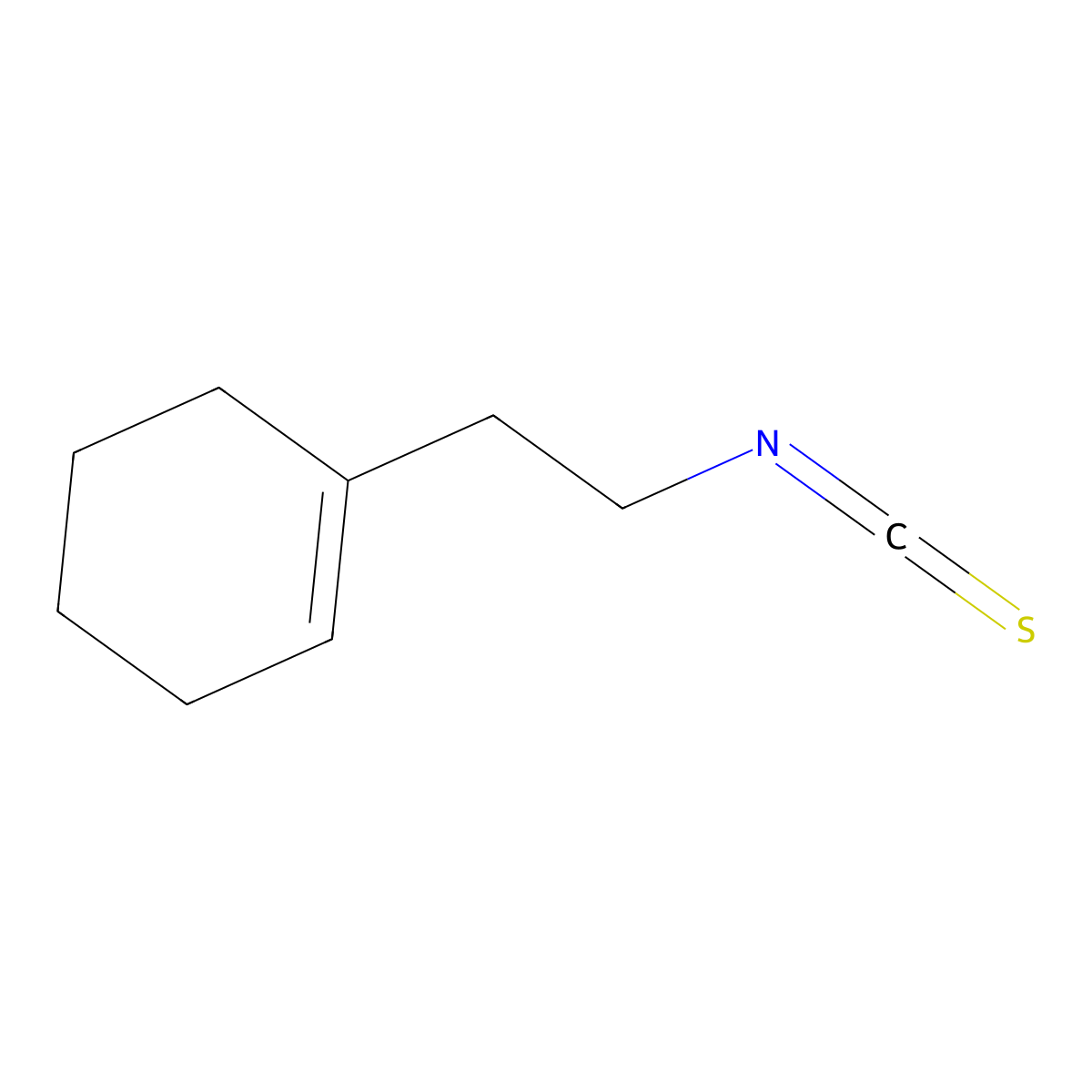 1-(2-Isothiocyanatoethyl)cyclohex-1-ene molecular structure, CAS 149488-89-1