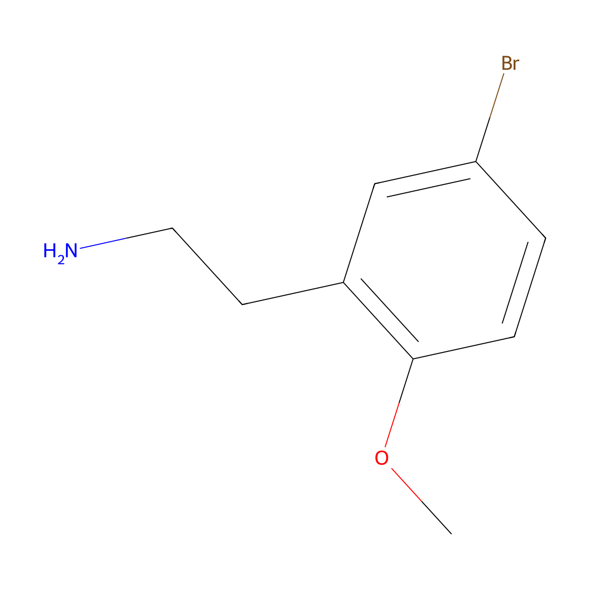 2-(5-Bromo-2-methoxyphenyl)ethanamine molecular structure, CAS 149488-99-3