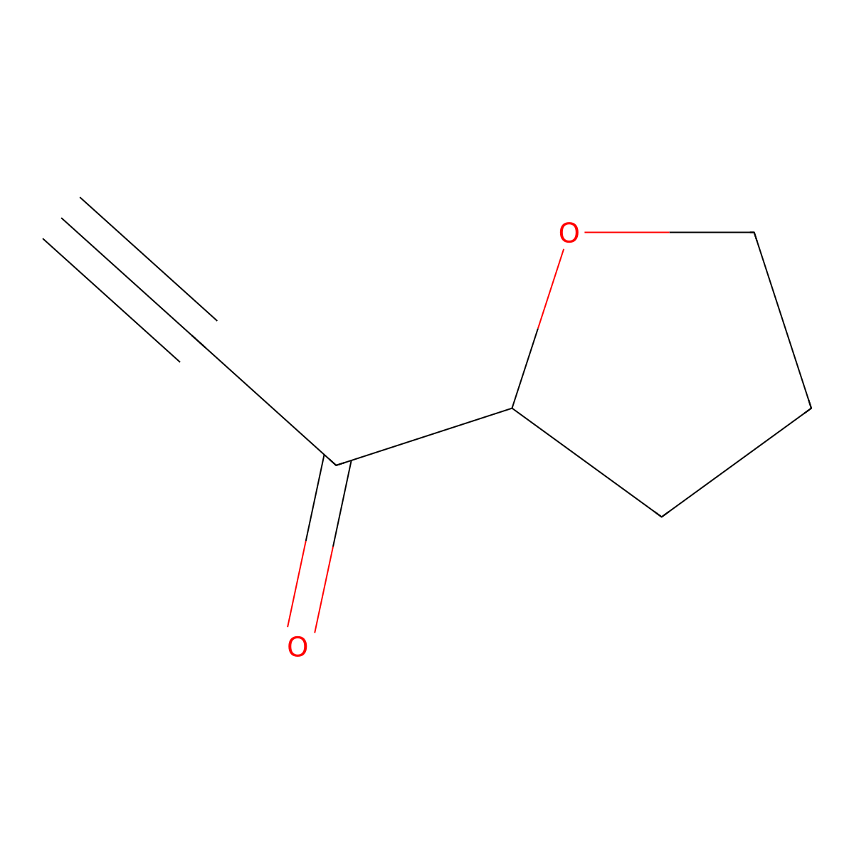 1-(Oxolan-2-yl)prop-2-yn-1-one molecular structure, CAS 1494881-55-8