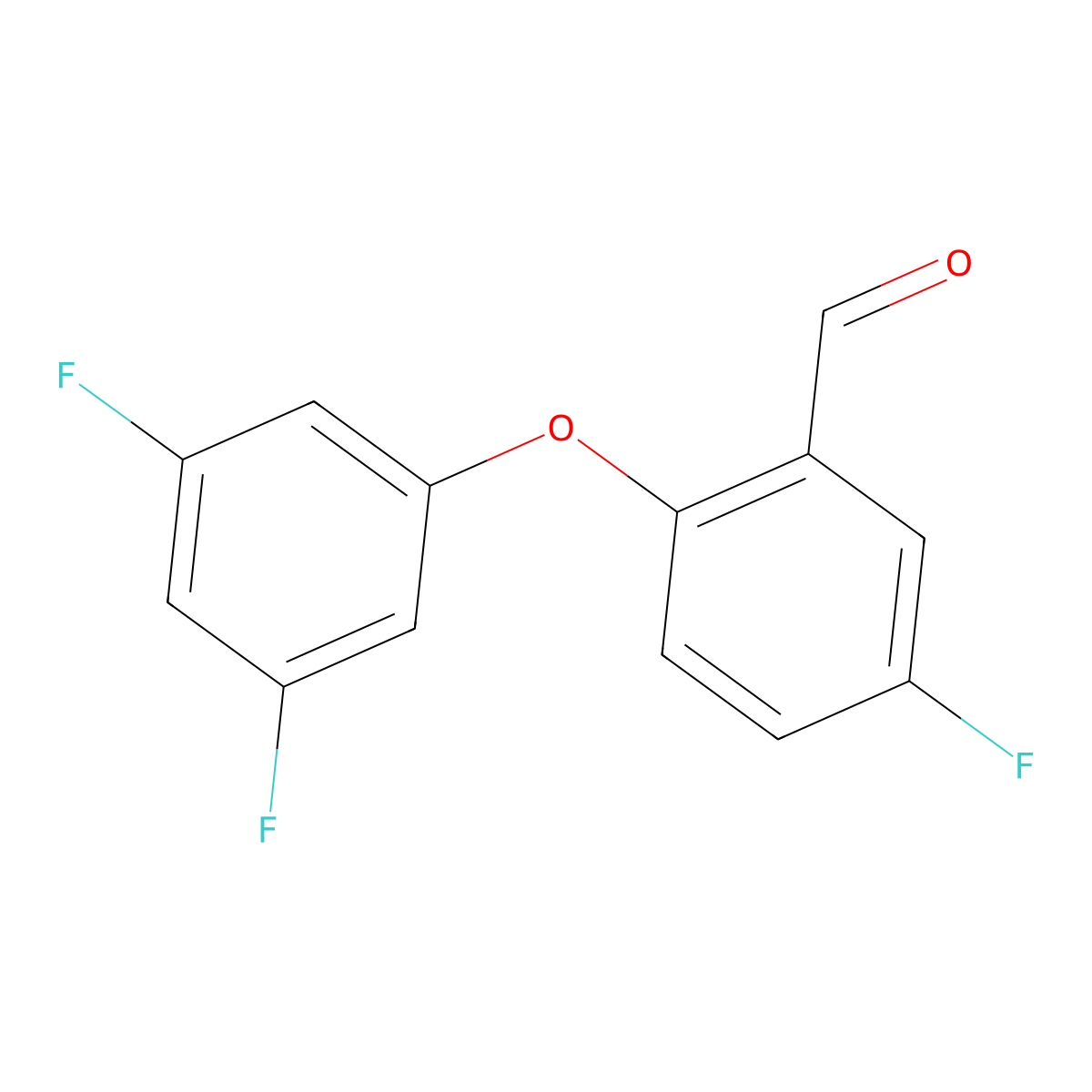 2-(3,5-Difluorophenoxy)-5-fluorobenzaldehyde molecular structure, CAS 1494881-70-7